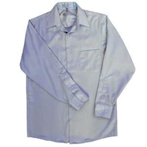 Geoffrey Beene Men's Silver Dress Shirt Satin Formal Business Fancy